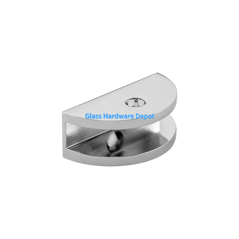 Shower Screen Bracket Shelf to Wall/Floor Round Glass Hardware Depot